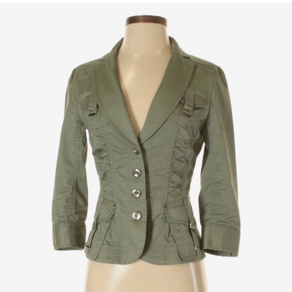 White House Black Market Army Utility Blazer